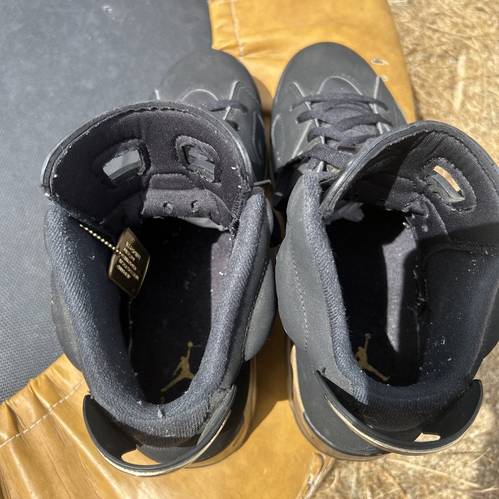 Air Jordan Retro 6 DMP 2020 Black/Gold Size 10 - Picture 5 of 8